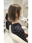 20代30代40代/バレイヤージュ/白髪ぼかし/外はねボブ