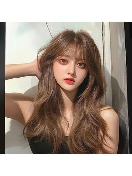 ジルバイジゼル(JILL by GiseL) ロング　ミルクアッシュベージュ　ブリーチ無し　レイヤー