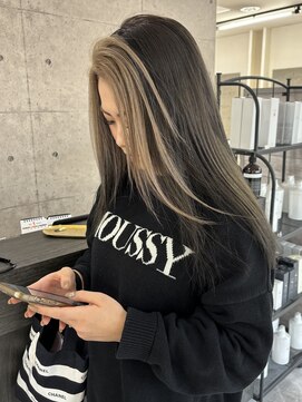 ウル 岡山駅店(ULu.) ハイライトハイトーンダブルカラー20代30代40代ULu岡山