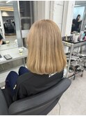 ハイトーンくすみベージュ　ブリーチカラー