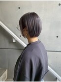 ボブ/透明感カラー/グレージュ