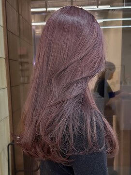 パークレーン アイス イヴェン(park lane ICI yeven) ブリーチなしダブルカラーチェリーレッドピンク赤髪夏カラー