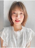 アプリコットオレンジくびれヘアハイライトカラー夏