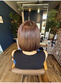 ボブでも叶う美髪ストレート
