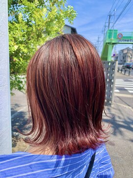 ロエン 西岡崎店(ROEN) #チェリーレッド/グラデーション/バレイヤージュ/デザインカラー