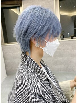 アンドソー 池袋(&so.) ハイトーンカラー/ホワイトブロンド／レイヤーカット/池袋