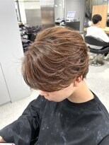 ブラック 渋谷 2nd(BLUCK)&nbsp;ブラウン×フェザーパーマ