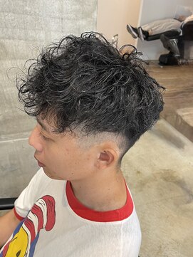 リット(lit.) スペインカール/スパイキーショート/ブルーブラック/守谷