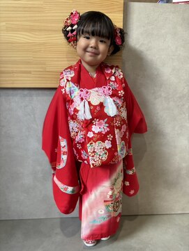 ヌーク(nook.) 着物ヘア/ダークアッシュ/ミディアムレイヤーカット/佐賀