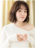 ゆるふわ巻き/ミルクブラウン/スモーキーブラウン/小顔ボブe