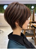 顔型別ヘアスタイル/似合わせ診断/ショートボブ/小顔