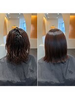 ビーアップヘアー(be:up hair) 短い髪にも◎自然な縮毛矯正|大阪狭山市
