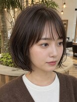 カランエノエル(Calin et Noel)&nbsp;垢抜けボブ大人ボブくびれボブ小顔ボブ切りっぱなしボブ