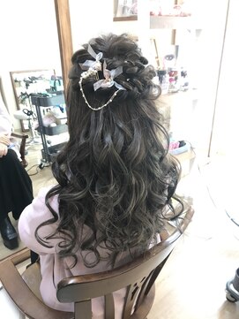 ロカット サロン(Roquat Salon) 大人気ロングイルミナカラーアレンジ 【ヘアアレンジ  立川/袴】