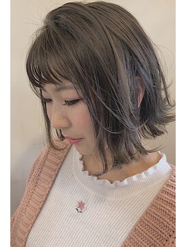 レセ 南柏店(Laissez) 王道外ハネ前下がりボブONハイライト★ミディアム【レセ南柏店】