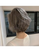 エイクス ヘア デザイン×美髪クリニック 千葉(AQs hair design)&nbsp;ダブルカラーシルバー【AQs松尾和樹】