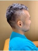 グレーヘアもカッコ良く決まるソフトモヒカン☆