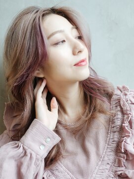 アイティー バイ アルバム 浦和店(IT by ALBUM) ラフウェーブ_ハイライトカラーセミウェットウェーブ_37659