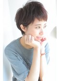耳かけひし形ショート　-名古屋の美容室actif-