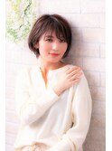 大人ガーリーくびれヘアピンクグレージュハイライトカラー抜け感