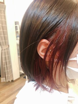 ラシクベル(Lashiku Belle) ボブ/インナーカラー！ピンク