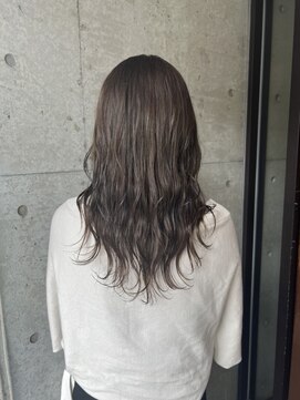 ヘアーズ ボウ トータルビューティー(hair's BEAU total beauty) ゆる巻きオリーブベージュカラー