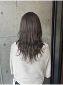 ゆる巻きオリーブベージュカラー