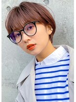 ガーデン オオタカノモリ(garden otakanomori)&nbsp;大人可愛いベビーバングショコラベージュショート