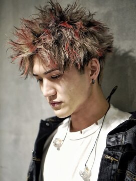 アルファ 新宿(alpha) サーフカール/ 刈り上げセンターパート/ブルーブラック[新宿駅]