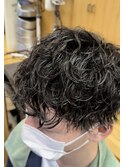 波巻きパーマ