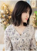 くすみカラーシースルーバングくびれミディa大宮20代30代40代