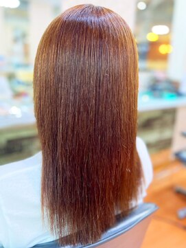 アークスヘアー 20代30代40代ナチュラルブラウン髪質改善カラー艶感ストレート