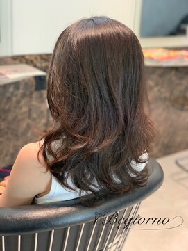 ビジョルノ つくばみどりの店(Begiorno) モテ髪ダークアッシュこなれミディデジタルパーマ大人美人
