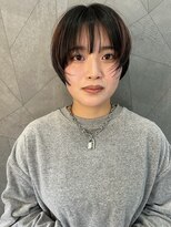 コト 福井大和田店(coto) 福井　大和田　ショートヘア　丸みショート　デザインカラー