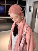 ペールピンク/ヘアアレンジ