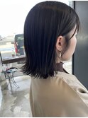 外ハネ切りっぱなしボブ♪
