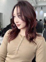 ココ 原宿(KOKO) イメチェンレイヤーカットチェリーレッド美髪レイヤー