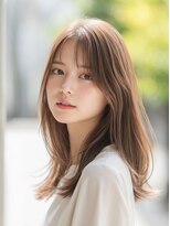 クラン 横浜(Clanc)&nbsp;くびれヘア ハイライトカラー アプリコットオレンジ 夏