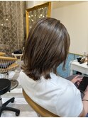 髪質改善縮毛矯正レイヤーカット顔周り前髪韓国ミニウルフ/池袋
