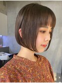 天神大名顔周りレイヤーカットミディアムボブタッセルボブ今泉