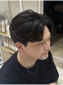 ニュアンスパーマセンターパートフェザーパーマ大阪パーマ