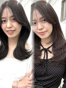 アイヴィ 表参道(IVY) 透明感カラー くびれヘア ワンカールレイヤー【肥田亜沙美】