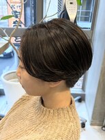 エリマ 調布(elima)&nbsp;調布レディースカットハンサムショートニュアンスパーマ緩め韓国