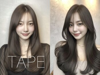 TAPE /韓国ヘア/レイヤーカット/髪質改善/ブリーチ