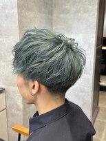 キャラ シャローネ 池袋(Chara Chalone) シアーグリーン/メンズ/ツーブロック/池袋/本松