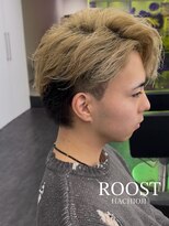 ルースト 八王子店(ROOST) かき上げスタイル/Wカラー/ブリーチオンカラー/眉毛/八王子