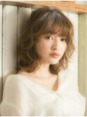 大人かわいい小顔カット×抜け感ヘア