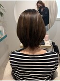 ショートスタイルでも美髪ストレートコース