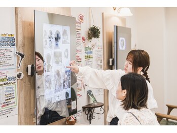 カゼイロ美容室(Kazeiro)の写真/お客様の事をよく知る事がなりたい理想像へと近づく第一歩☆特に髪質を見極め提案する髪質改善メニューは◎