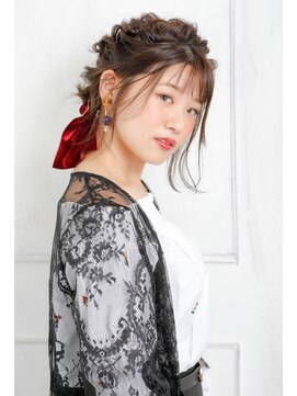 モカ ヘアーデザイン(moca HAIR DESIGN) 編み込みをしたアップスタイル